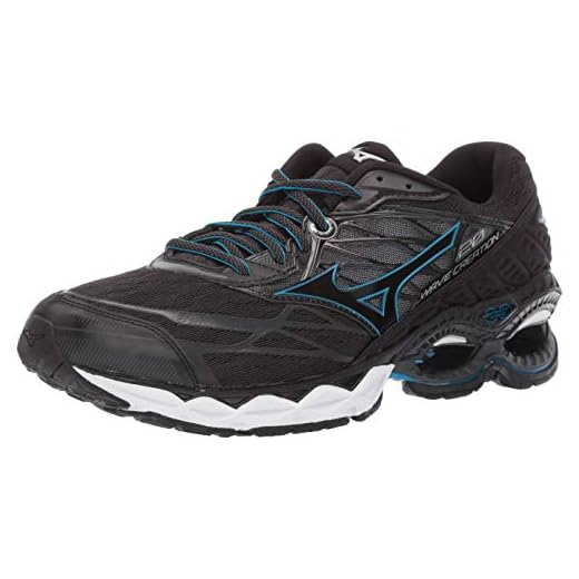 Mizuno Tênis de corrida masculino Wave Creation 20, Preto, 8.5
