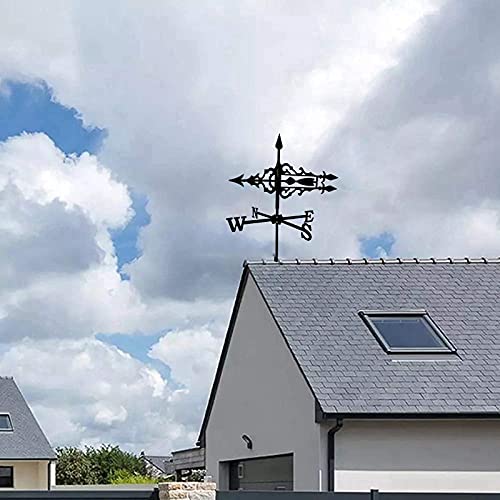 Indicateur de direction du vent fluide avec piquet de jardin robuste