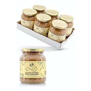 KoRo – Biologische vruchtenpuree appel-rabarber 6 x 360 g