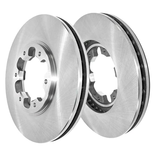 Image of Detroit Axle - Front Brake Kit for 2000-2004 Nissan Xterra 03-04 Frontier | Brake Rotors and Ceramic Brake Pads Replacement: 11.12 inch inch Rotors