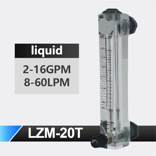 Rotamètre acrylique LZM-20T pour mesure de débit gaz et eau - 2