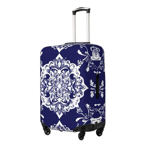 Mexican Flower Elastic Travel Luggage Cover, Washable Spandex Suitcase Protector, Anti-Scratch Fits 18-32 Inch2