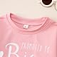 Big Sister Sweatshirt Baby Ankündigung Pullover Mädchen Kinder Langarmshirt Befördert Zu Große Schwester Outfit Neugeborenen Pulli Geschwister Babykleidung Warmer Kinderkleidung(Rosa,3-4Jahre)