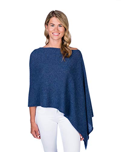 Image of CLAUDIA NICHOLE Womens 100% Cashmere Dress Topper - Cashmere Poncho Wrap