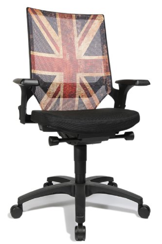 Preisvergleich Produktbild Topstar AU400AGC2 Bürostuhl, Schreibtischstuhl, Autosyncron Urban, Motiv UK