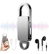 64GB Digital Voice Recorder, Small Recording Device Voice Activated 750H Capacity 24 Hours Contin...