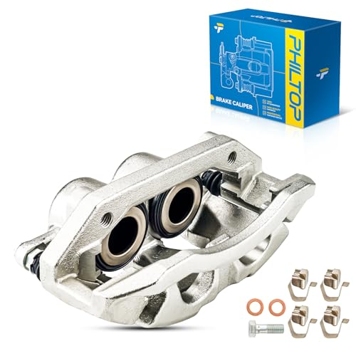 Image of PHILTOP 18B5055 Disc Brake Caliper Assembly Front Left For Ram 2011-2018 1500, 2019-2022 1500 Classic, Dodge 2009-2010 Ram 1500, Front Right for Dodge 2007-2009 Durango, Chrysler 2007-2009 Aspen