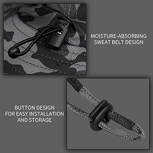 Image of Sun Blocker Hats Outdoor Sun Protection Fishing Cap with Neck Flap Large Brim Outdoor Hat