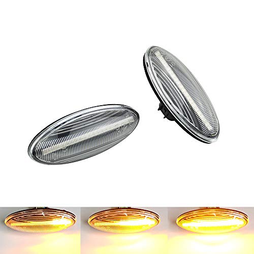 Feux Latéraux Indicateur Dynamiques LED Clignotant pour Yari-s RAV4 2005-2011, Au-ris Corolla 2008-2013, Verso 2009-