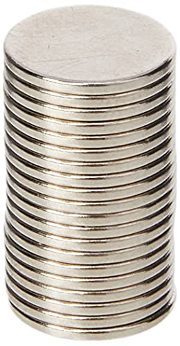 N42 Magneta Neodimio Per Arti, Mestieri, Produzione Di Modelli, Fai -Da -Te, Hobby, Ufficio E Casa - 12Mm Dia X 1Mm Di Spessore - 0,73Kg Di Tiro - Pac
