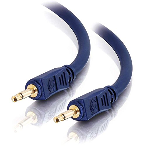 C2G/Cables to Go 40619 Velocity 3.5mm M/M Mono Audio Cable, Blue (3 Feet)