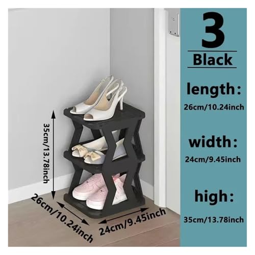 Rangement de chaussures peu encombrant et armoire d'entrée pliable pour petits espaces - 4