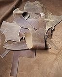 Die Bilder sind mit einer beispielhaften Menge von 2,0 kg gemacht worden und Sie können anhand des Zollstockes die entstehende Gesamtfläche der gelieferten Leder einschätzen.