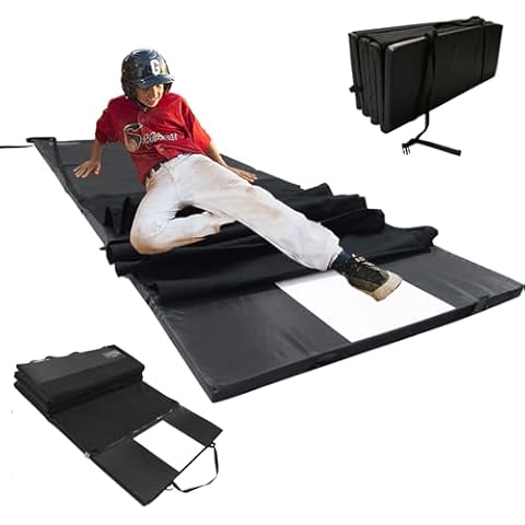 FLITURE Softball Sliding Mat, Baseball Slide Rite Mat, Folding Sliding Mat for Softball,Portable Multi-functional Baseball Slide Mat, Outdoor Sliding Mat For Softball Baseball,Protective Sliding Mat Cover