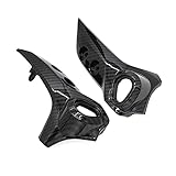 ALREMO HUANGXING - FZ6N Carbon Fiber Headlight Upper Side Bracket Holder Frame Plate Cover Fit for Yamaha FZ6 FZ-6N FZ6-N 2006 2007 2008 2009 Motorbike Beautifully Decorated and More Attractive