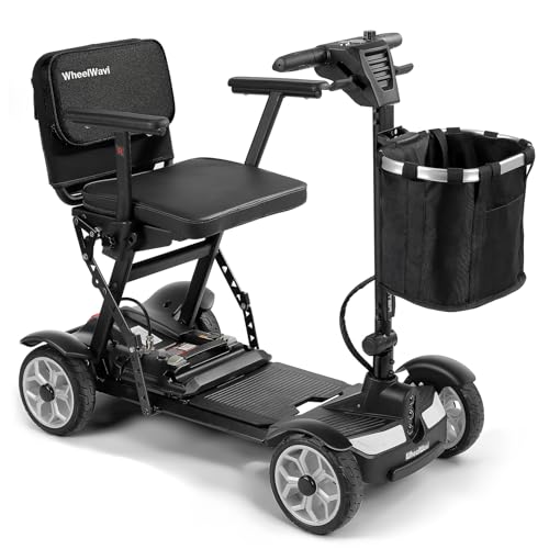 WheelWavi Portable Electric Scooter for Adults and Seniors - Lightweight Folding...