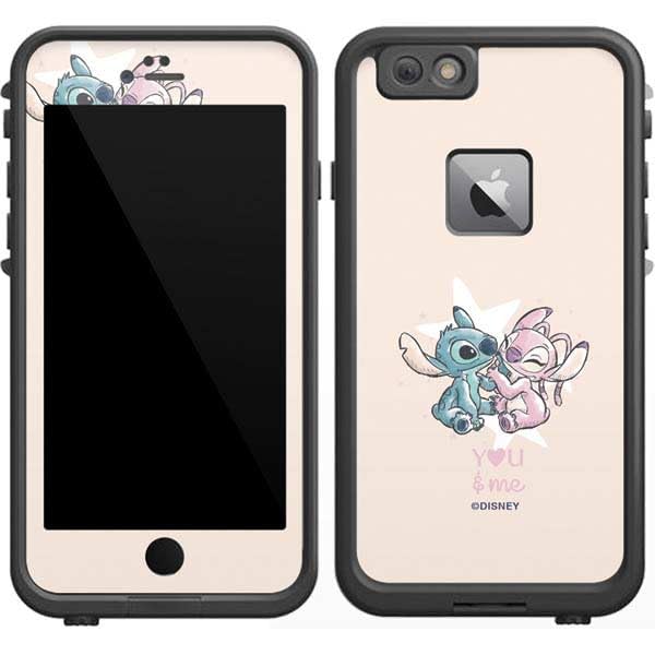 Skinit Decal Phone Skin Compatible with LifeProof Fre iPhone 6/6s Plus - Officially Licensed Disney Lilo and Stitch Stitch and Angel Design