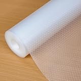 Hersvin 食器棚シート 30x500cm しょっきだな シート 引き出しシート キッチンマット接着剤不要 裁断可能 EVA 耐熱、防湿、防油 食器棚／引き出し／キッチンに適用 家具保護（透明&非粘着性）
