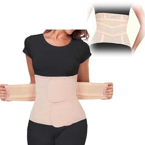 MuSylonz Postpartum Belly Wrap مشد البطن بعد الولادة Abdominal Binder for C-Section Recovery Post-Surgery Support Belt with Breathable Fabric (XL)