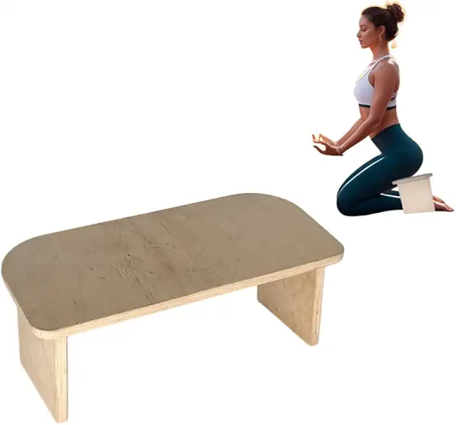 CAWI Foldable Meditation Bench - Ergonomic Yoga & Prayer Stool