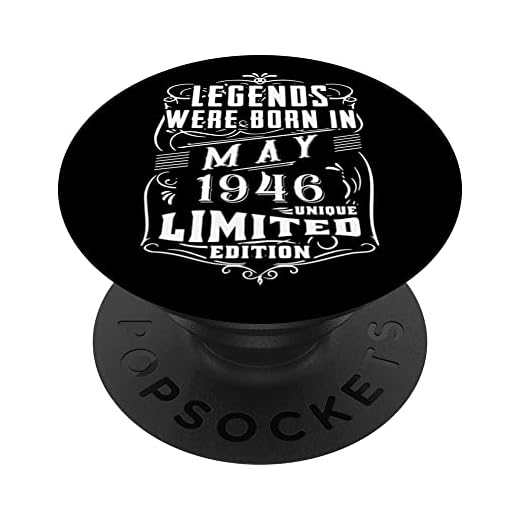 Cumpleaños Mayo 1946 Edición Limitada Regalo Legend May PopSockets PopGrip Intercambiable