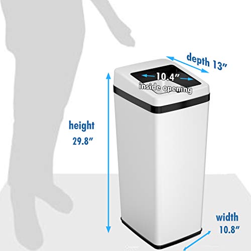 Canecas de basura automáticas iTouchless 14 y 2.5 gal miniatura 6