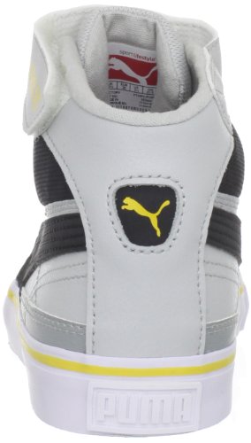 Puma Maeko S Mid V Sneaker (Toddler/Little Kid/Big Kid),Gray/Black/Quarry/Lemon,4 M US Toddler3