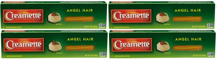 Pack Of 4 Enriched Spaghetti Pasta Angel Hair 16 oz.