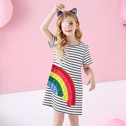 VIKITA Big Girls Dresses Toddler Outfits Little Kids Summer Clothes Birthday Gifts,JM6167 11-12Y3