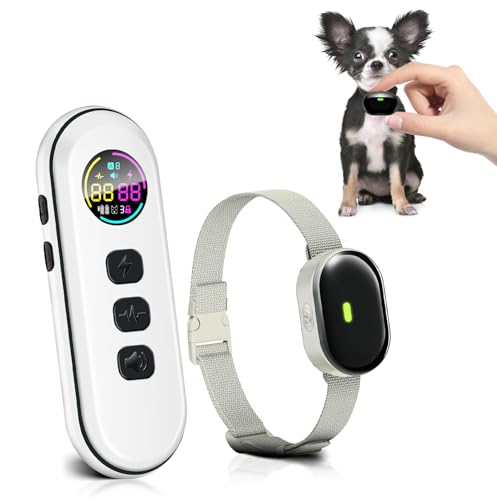 Shock Collar for Small Dogs, Ultra-Light & Slim Dog Training Collar with Remote, Tailored for Small Dogs 5-30lbs & Medium Dogs, 198-Level Precise Control, Waterproof, Rechargeable (Not Auto Collar)