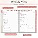 CRANBURY Large Planner 2026, 8.5x11 Weekly Monthly Calendar Agenda, from Jan to Dec Daily Organizer, Floral Theme, Spiral Bound Planner with Tabs