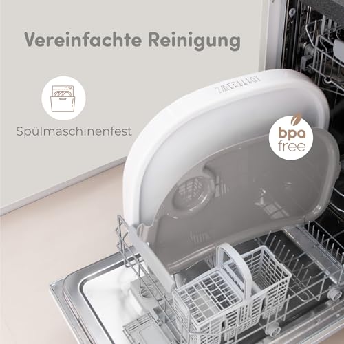 Sweety Fox Hochstuhl Baby mit Liegefunktion - Verstehllbar und Klappbar, Kinderstuhl mit Sicherheitsgurt - Mitwachsender Kinderhochstuhl 6 Monaten bis 3 Jahren, max. 15 kg - Grau