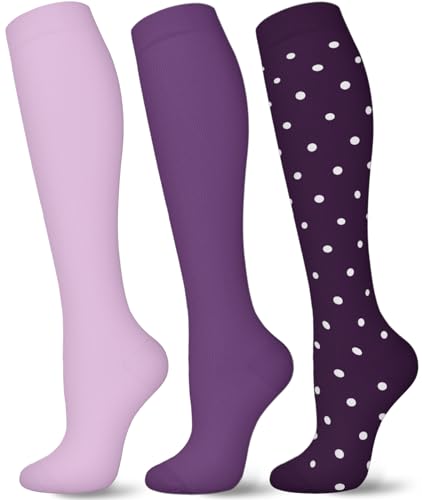 lilisilk Compression Socks For Women Men - 15-20mmHg Compression Support Stockings Graduated For Nurses, Athletic, Travel & Flight Socks