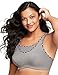 Produktbild Glamorise Damen Glamorise Damen Halt gebender, bügelloser Sport-Bustier für große Größen Nr. 1066 Sport-BH,,per pack Silber (Grau 040),95J(Herstellergröße: 95 J)