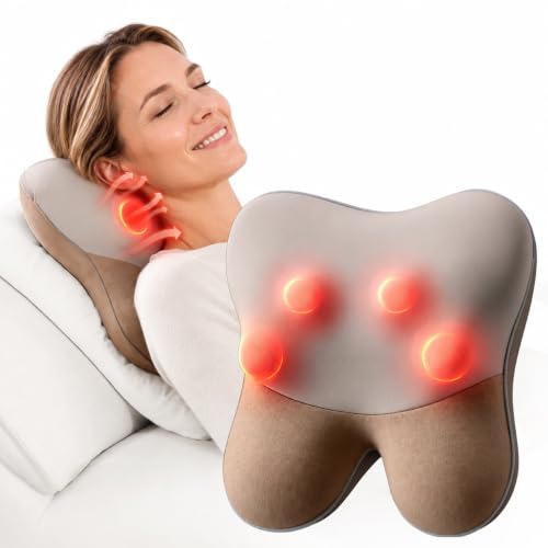 Image of BOB AND BRAD Back Massager with Heat FSA Eligible, EZBack Corded Back Massager for Pain Relief Deep Tissue, Shiatsu Back Shoulder and Neck Massage Pillow, Soothing Full-Body Relief for Women Men