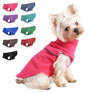 Fleece Vest Dog Sweater – XS Dog Clothes – Puppy Clothes for Small Dogs Girl Boy – Chihuahua Sweater – Yorkie Clothes – Cat Sweater – Pet Clothes – Dog Sweaters for Small Dogs Cats