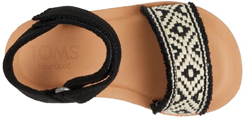 TOMS Girl's Ankle-Strap Wedge Sandal3