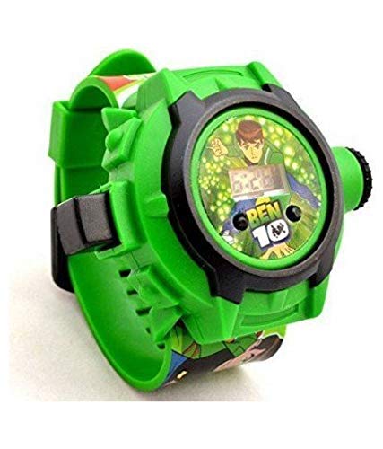 PSB Ben-10 Digital 24 Images Projector Children Toys Watch for Kids