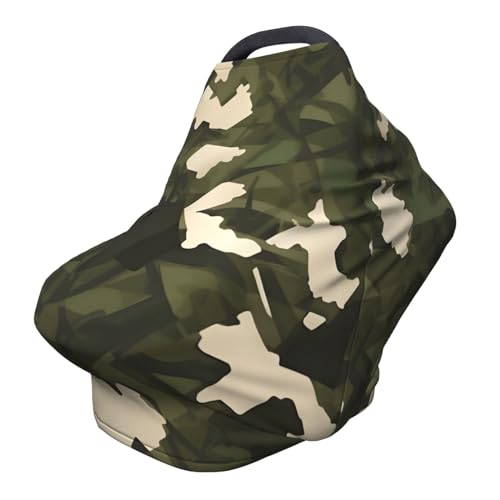 XZDHYZ Army camouflage Versatile full-print Stroller Chair Cover/Nursing Cover, specially designed for your baby, Black