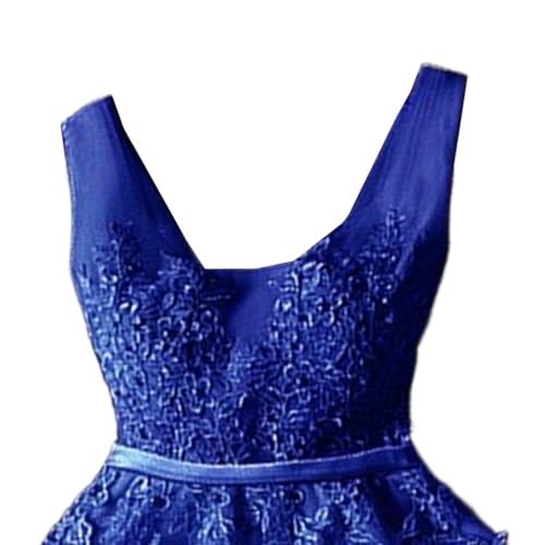 Robe de cocktail en tulle col délicat et détails dentelle couture - 6