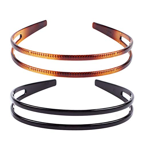 Minkissy 78H711431VO154892CZ105 2Pcs Toothed Headbands Plastic Hair Band Anti-Slip Hair Hoop Daily Headpiece cover