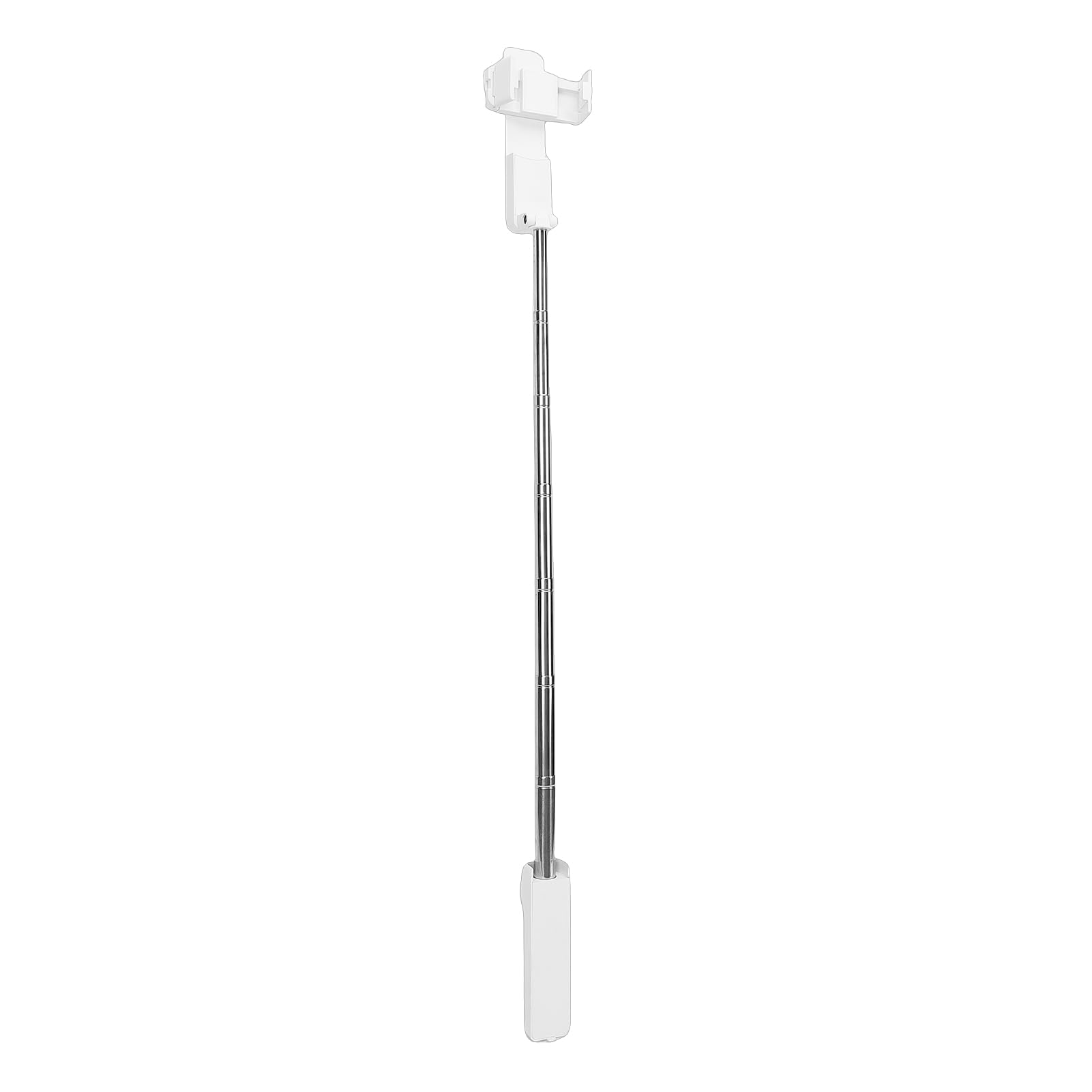 Portable Extendable Selfie Stick for Photo Video Vlog Live Streaming 360 Degree Rotating (White)