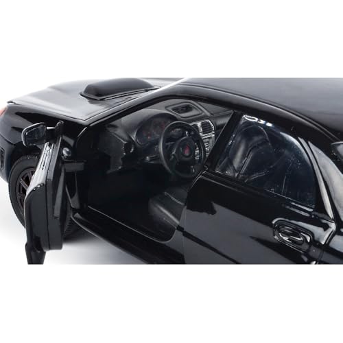 MotorMax Subaru Impreza WRX STi 1:24 Negro Diecast miniatura 6