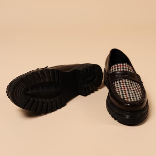 Image of Theater Dr. Storm Loafers for Women | Stylish Chunky Penny Formal Loafers | Lightweight Comfortable Footwear with Cushioned Insole
