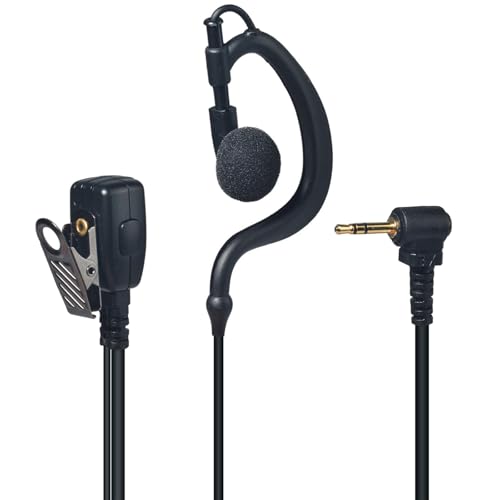 YNIBST Oreillette Mono PTT pour Talkie-Walkie, Casque en Forme de G, Compatible avec Motorola Talkabout TLKR T62, T82, T82 Extreme, T92 H2O Radios...