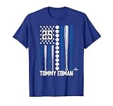 Baseball American Flag Tommy Edman Los Angeles Baseball T-Shirt