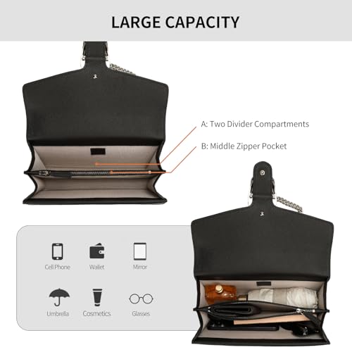 Women's Shoulder Bag,Genuine Leather Bag Tote Handbag,Cute Stylish Crossbody Bags Mini Clutch Purse for Work Shopping Outings4