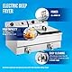Royal Catering Kommerzielle Fritteuse Kapazität 2 x 16 l 13 kW 400 V 60-200 °C Kaltzone Ablasshahn autom. Abschaltung Thermoschutz Cool-Touch-Griff Elektro-Doppel-Fritteuse Gastro-Fritteuse