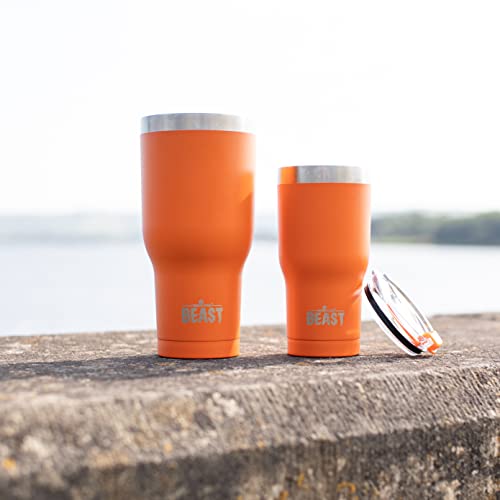 Beast 30 oz Tumbler Stainless Steel Vacuum Insulated Coffee Ice Cup Double Wall Travel Flask (Orange)