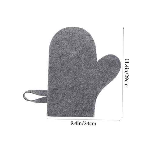 minkissy 8 Peças Luvas De Feltro Para Sauna Esfoliantes Cinza Ferramentas De Massagem Esfoliantes Br